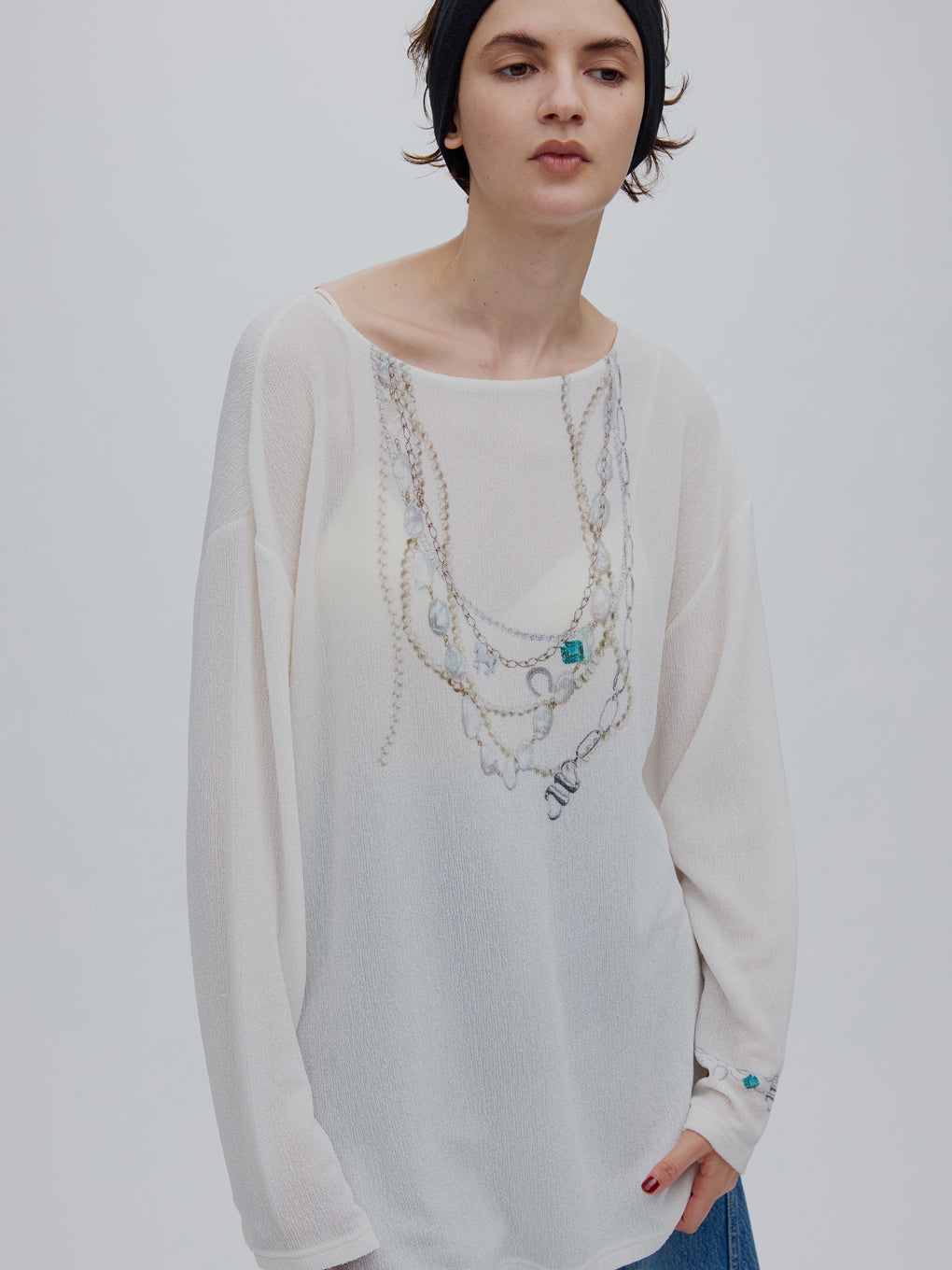 JEWELRY TROMPE L`OEIL TEE