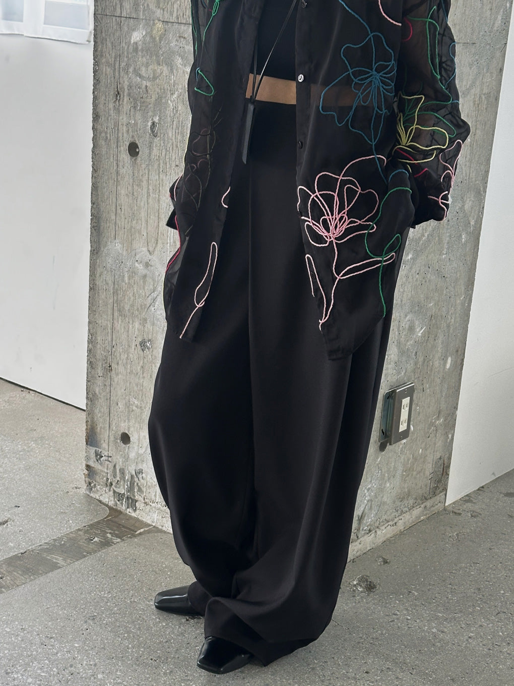 MEDI WIDE TUCK BONTAN PANTS