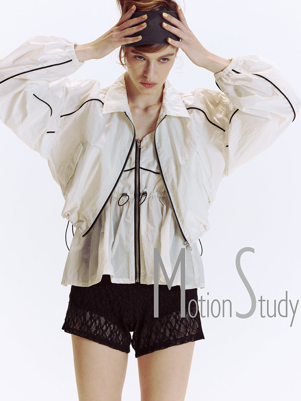 SHORT TRACK JACKET WITH BUSTIER