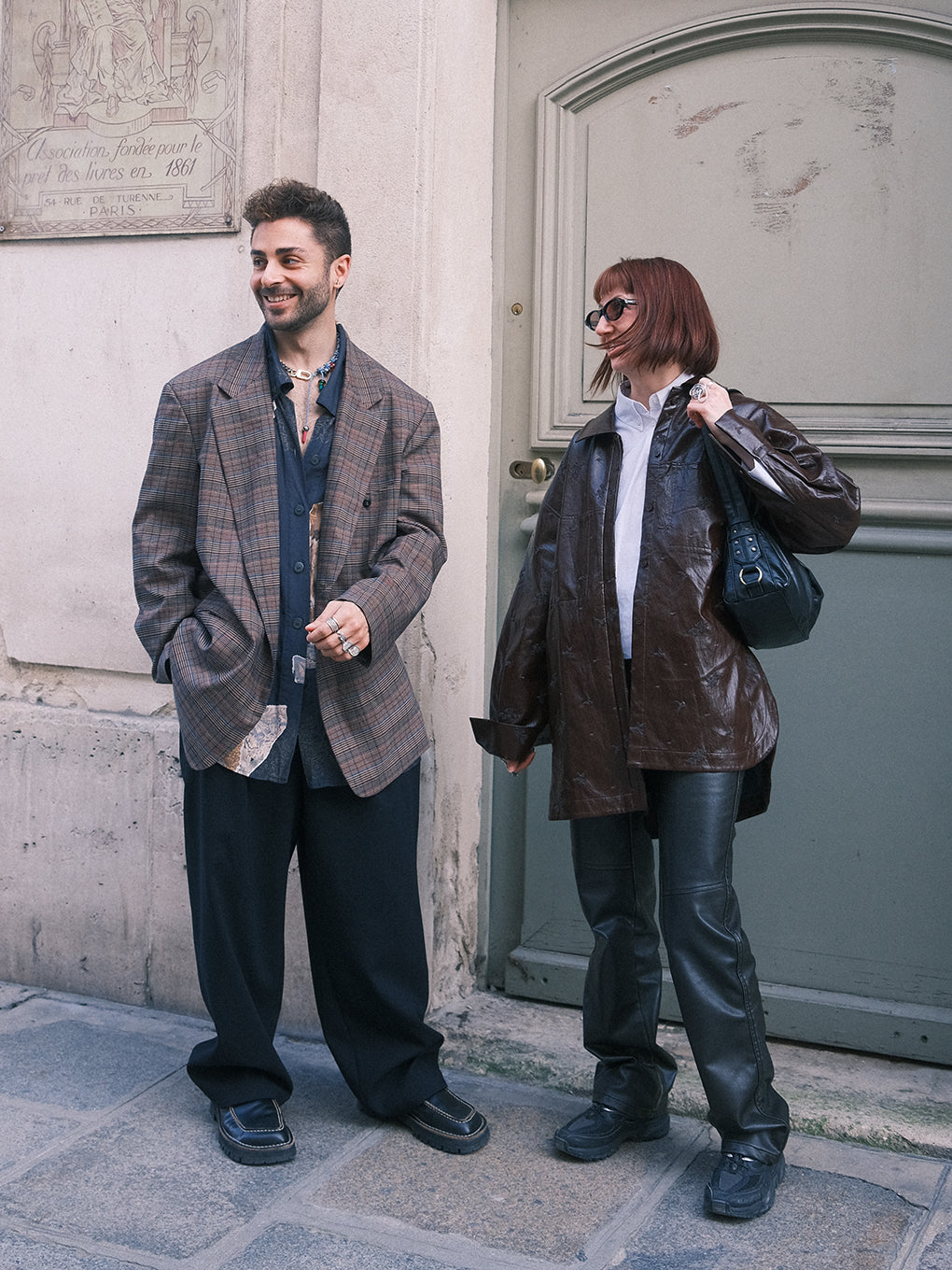 DEFORMATION TACK CHECK JACKET