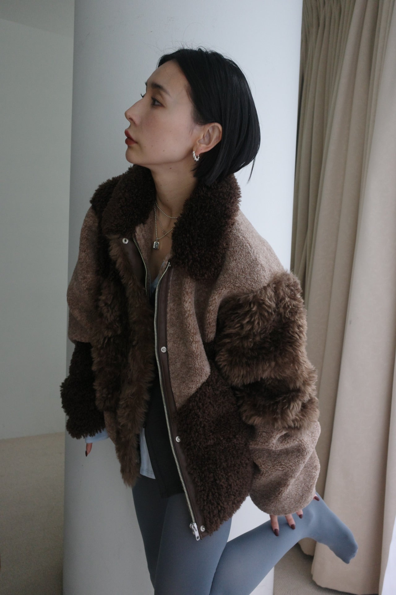 TWEED FRINGE SHORT JACKET