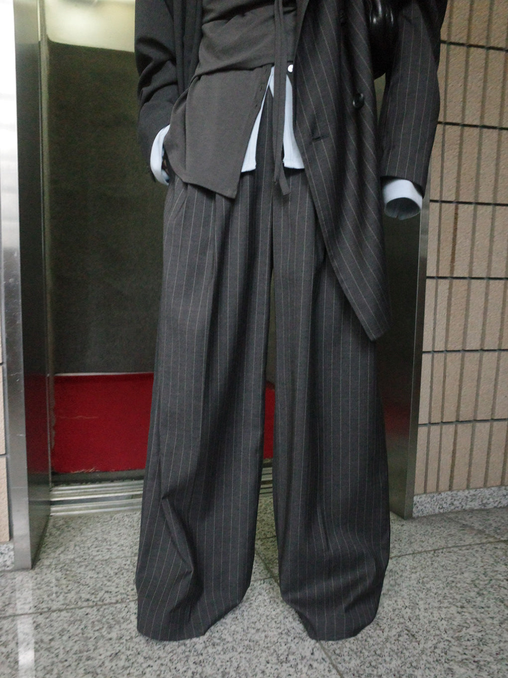 UNBALANCE DOCKING STRAIGHT WIDE PANTS
