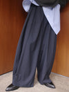 UND PINSTRIPE BARREL SILHOUETE PANTS