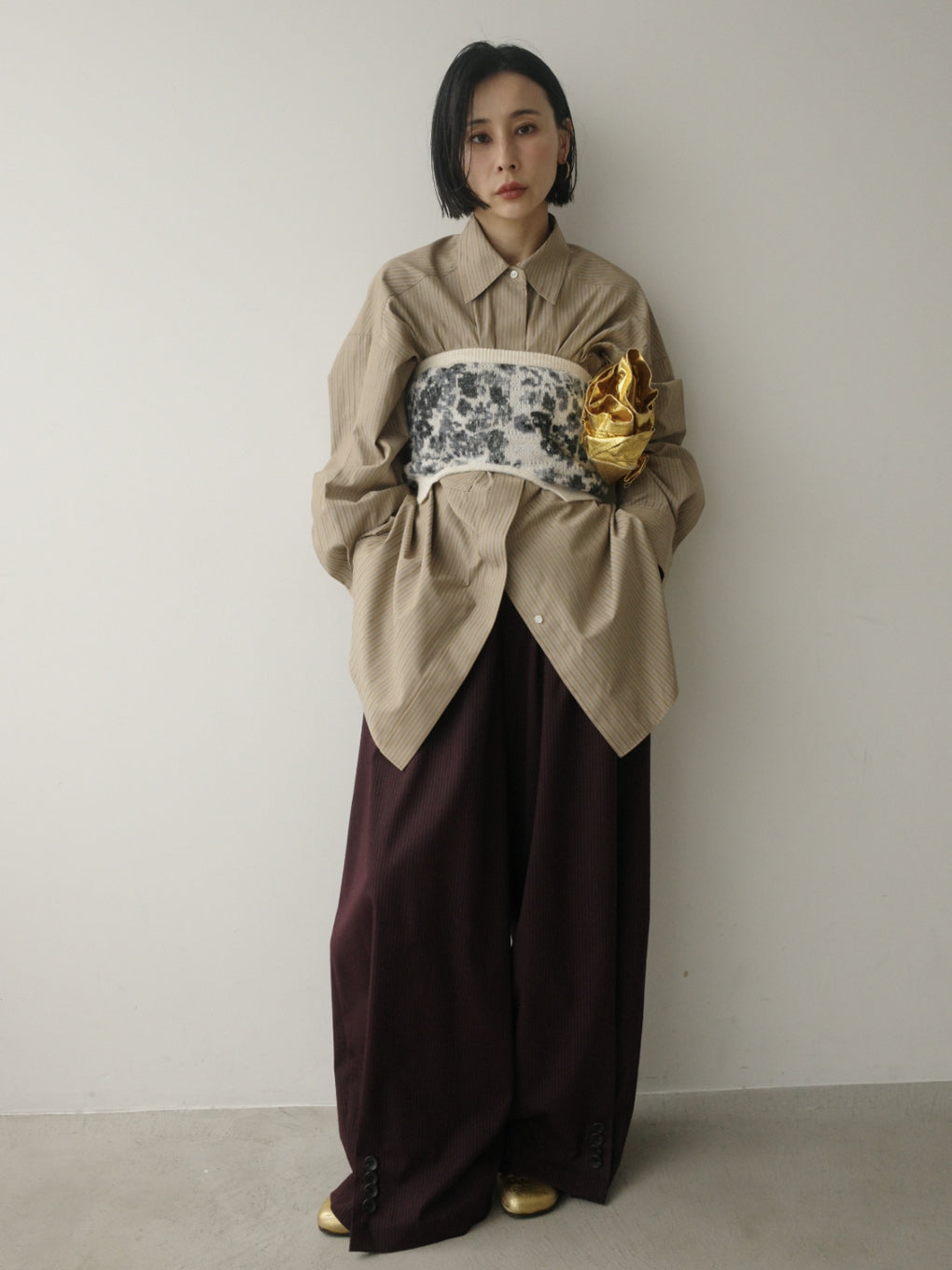UND JACQUARD FLOWER BUISTIER SET KNIT