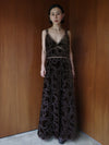 UND HEART EMBROIDERY CAMI DRESS