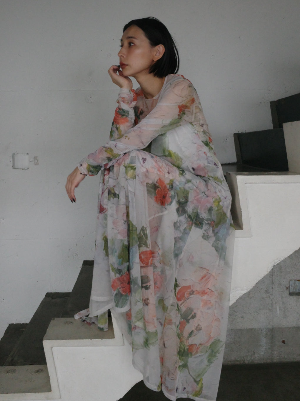 UND WHIPPED FLOWER DRESS