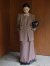 UND JACKET SET CHECK DRESS