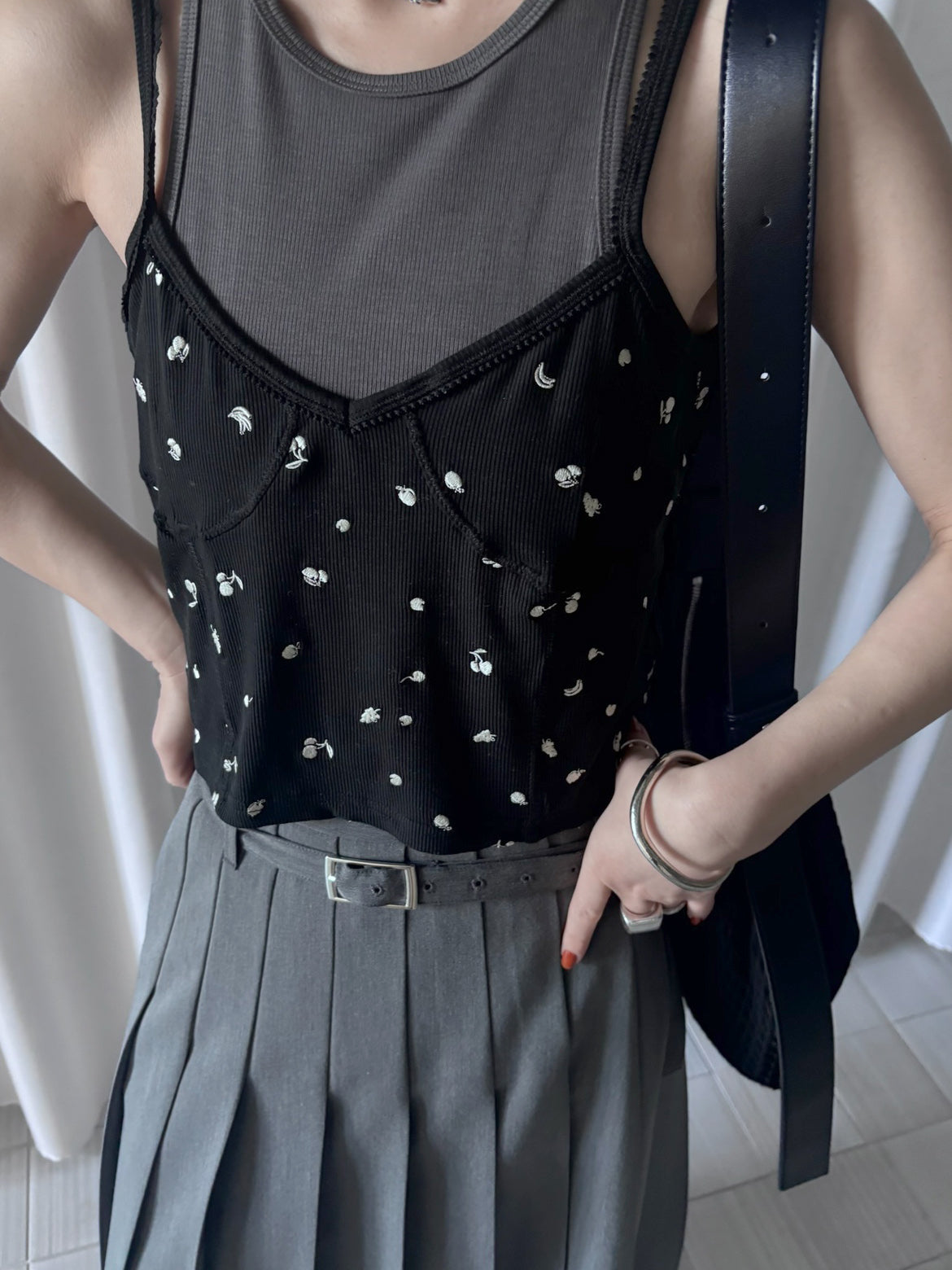 MEDI FRUIT DOT LAYERED TOP