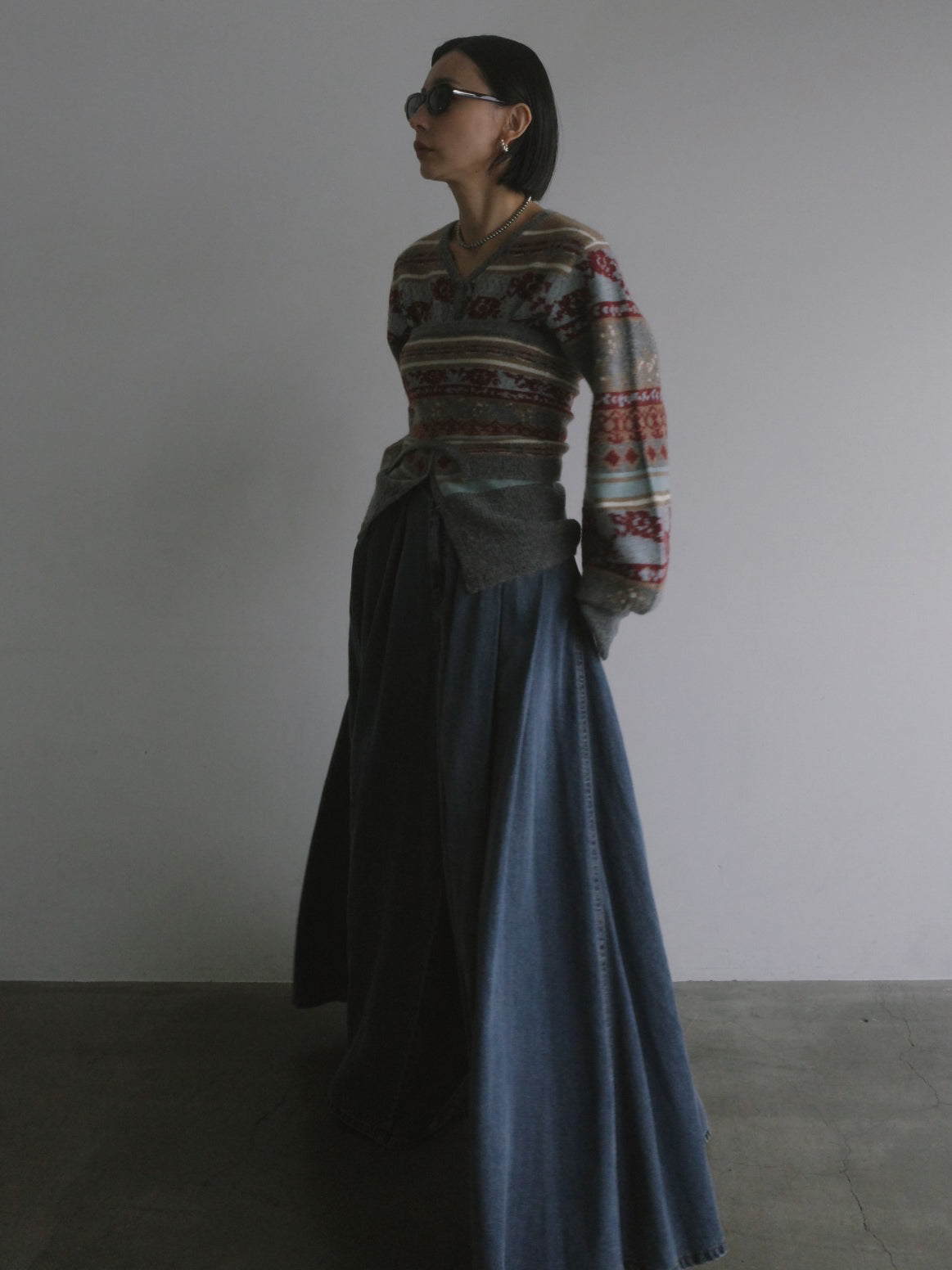 UND JACQUARD FAIR ISLE BUISTIER SET KNIT