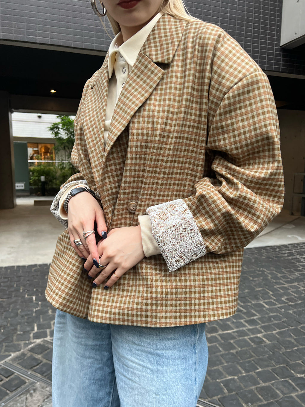 OVER WIDE SHOULDER JACKET