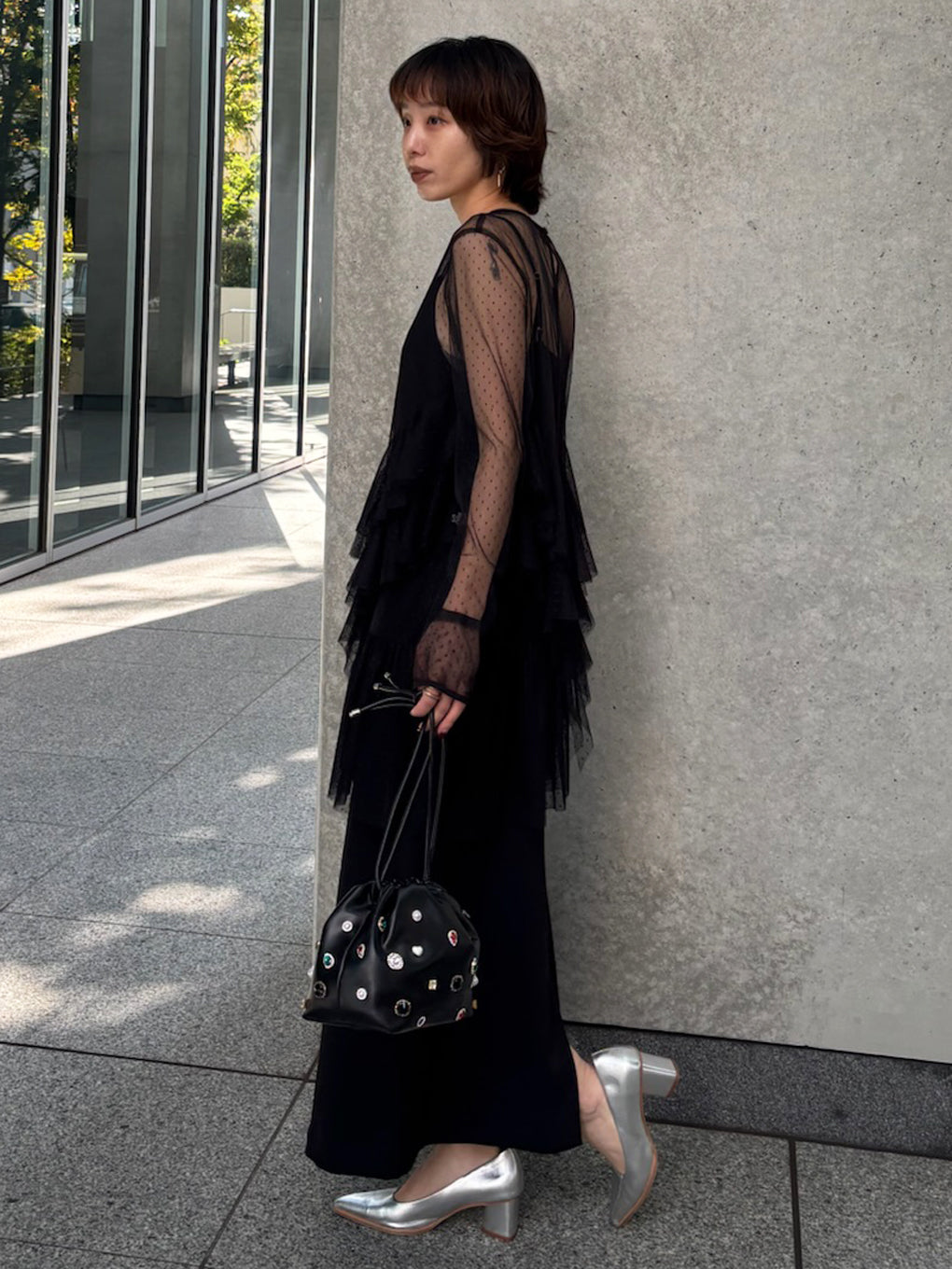 TULLE FRILL TOP SET DRESS