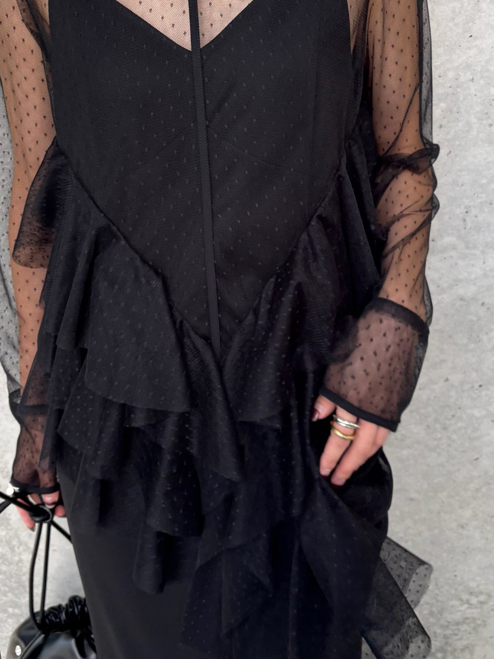 TULLE FRILL TOP SET DRESS