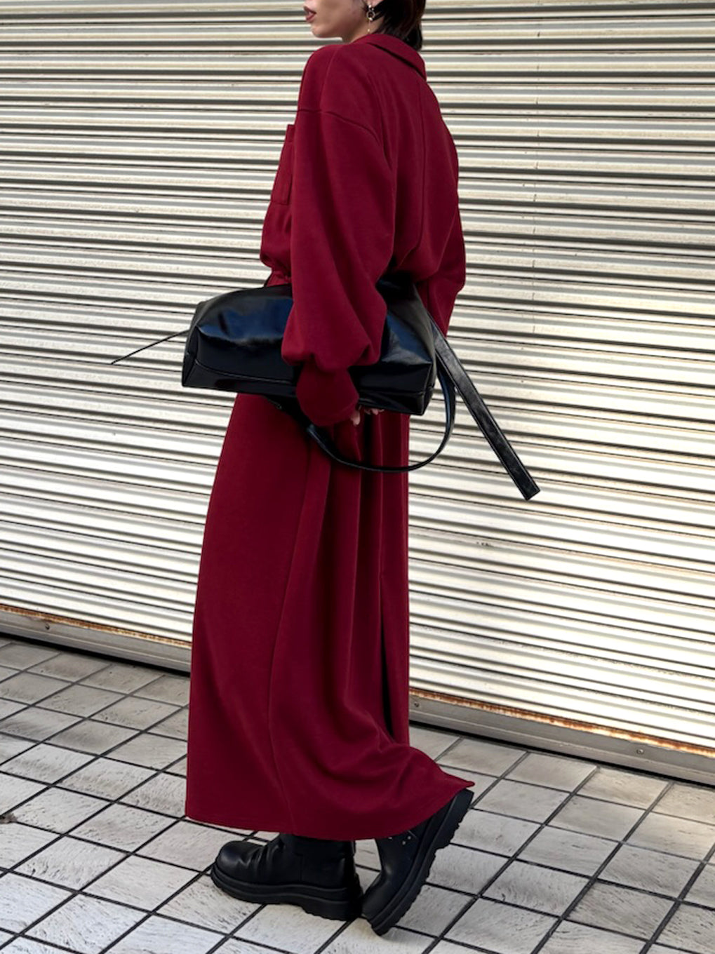 RELAX DRAWSTRING SWEAT DRESS