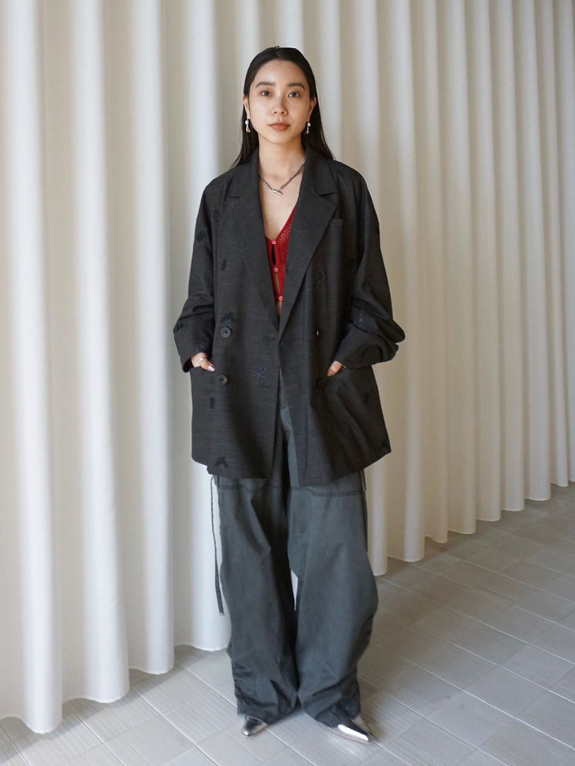CHECK FLOWER PAPA JACKET