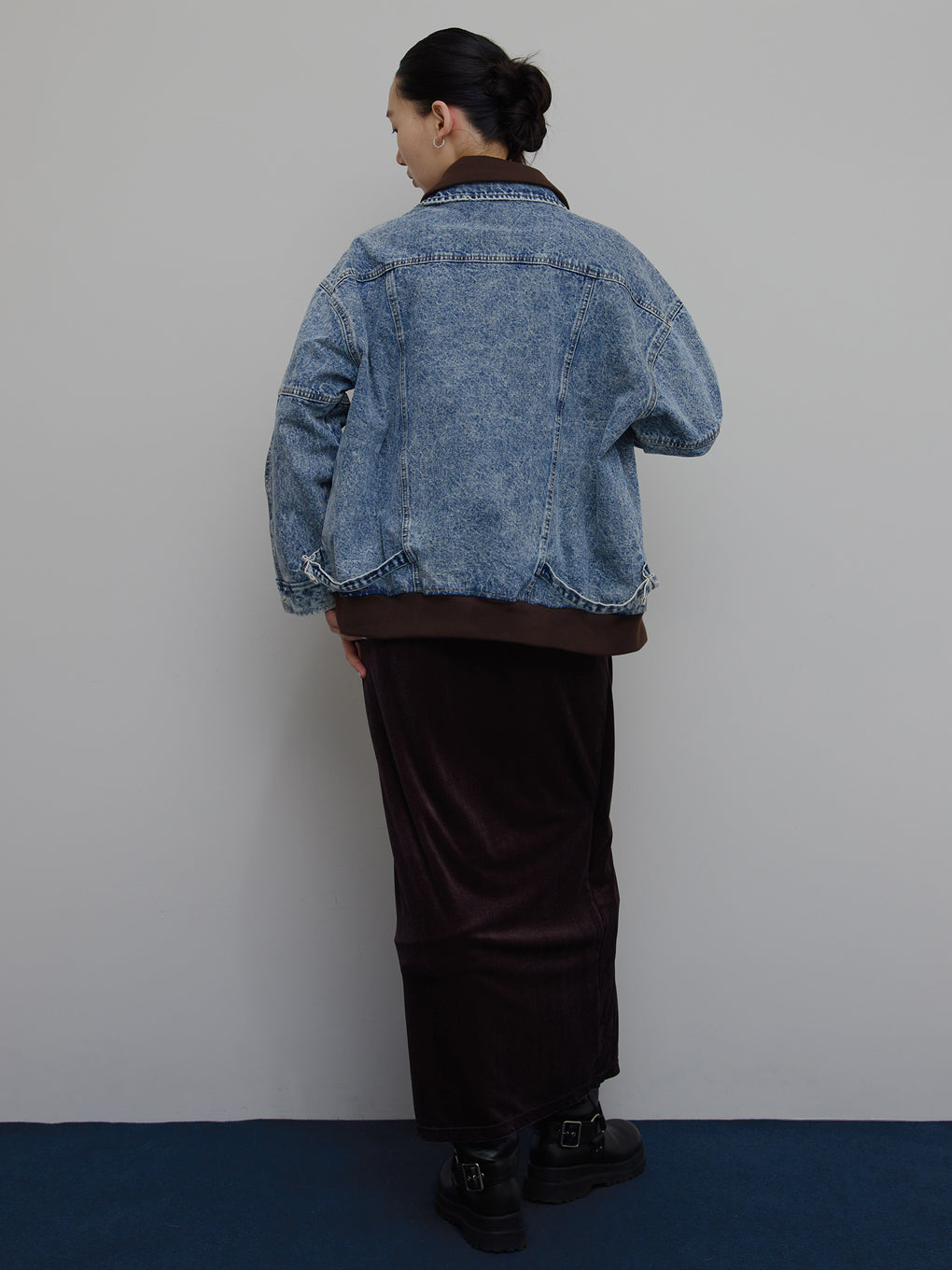 RIB MIX DENIM BLOUSON