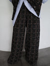UND TEXTURE TWEED PANTS