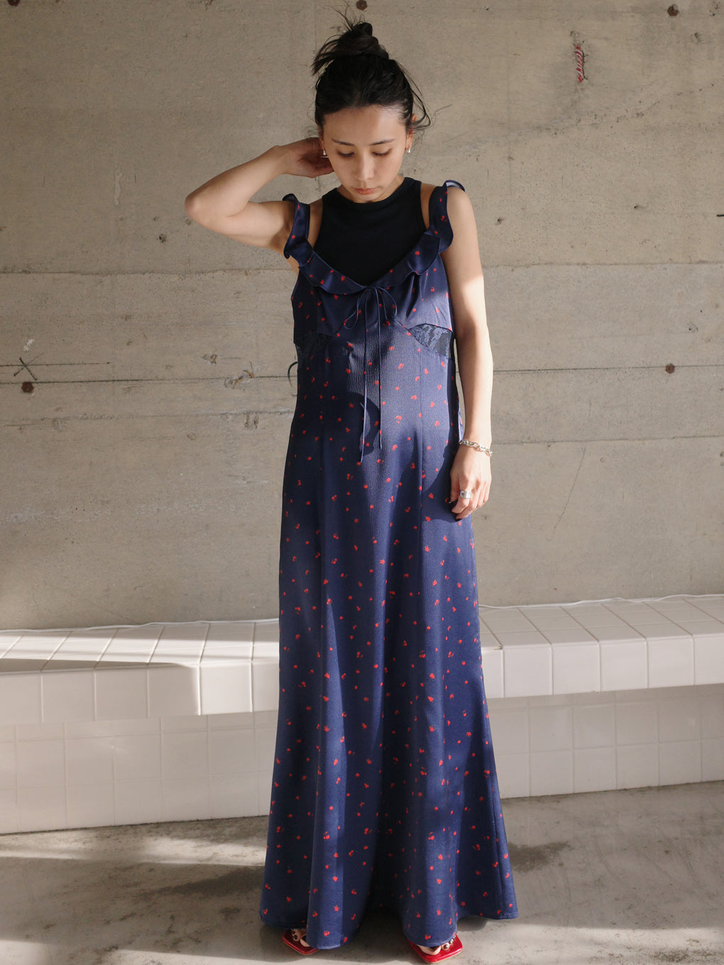 MEDI FRUIT DOT CAMISOLE DRESS