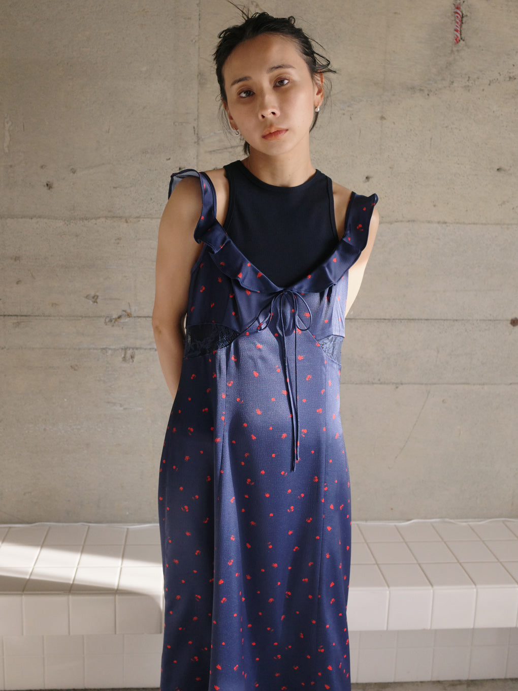 MEDI FRUIT DOT CAMISOLE DRESS 新品未使用タグ付き MEDI FRUIT DOT CAMISOLE DRESS