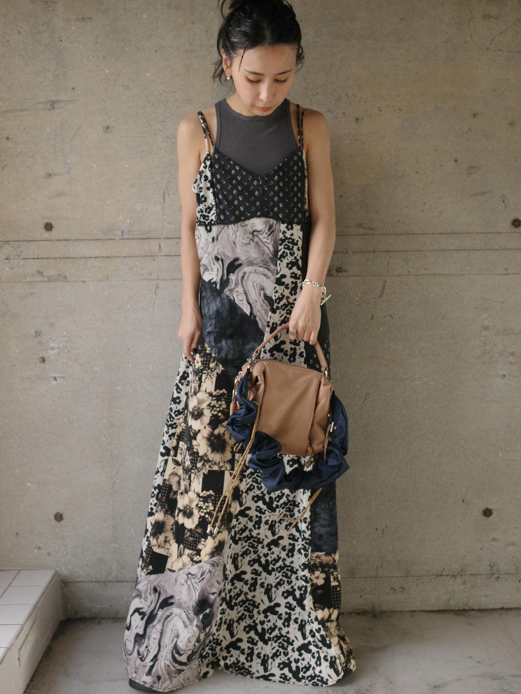 MEDI VARIOUS PATTERN CAMI DRESS