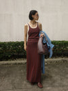 LADY UNIFORM LIKE KNIT SET UP
