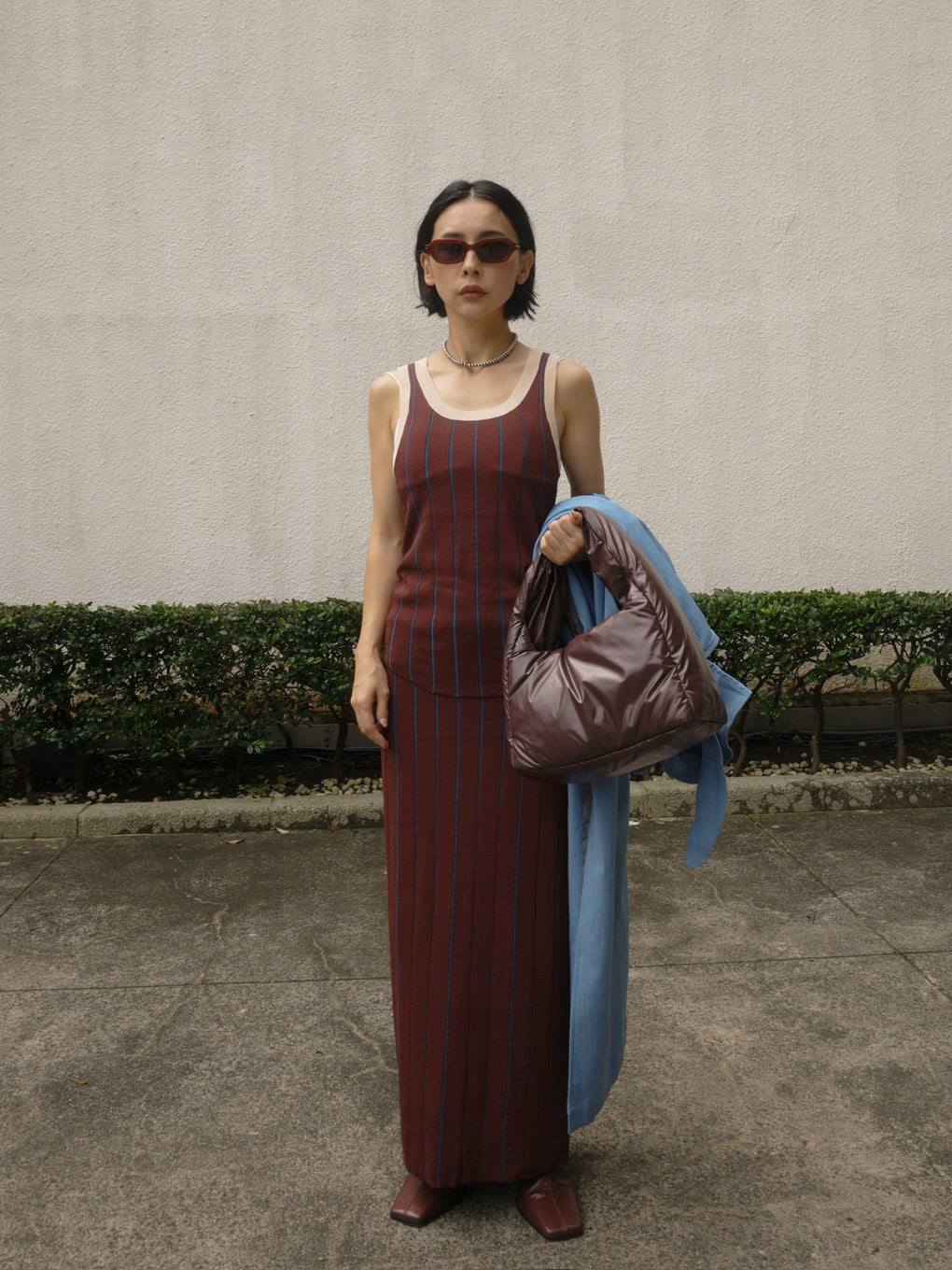 LADY UNIFORM LIKE KNIT SET UP