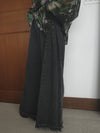 SIDE TUCK WIDE FLAIR DENIM PANTS