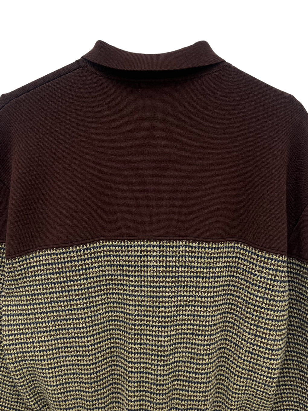 JERSEY LIKE CHECK KNIT DRESS