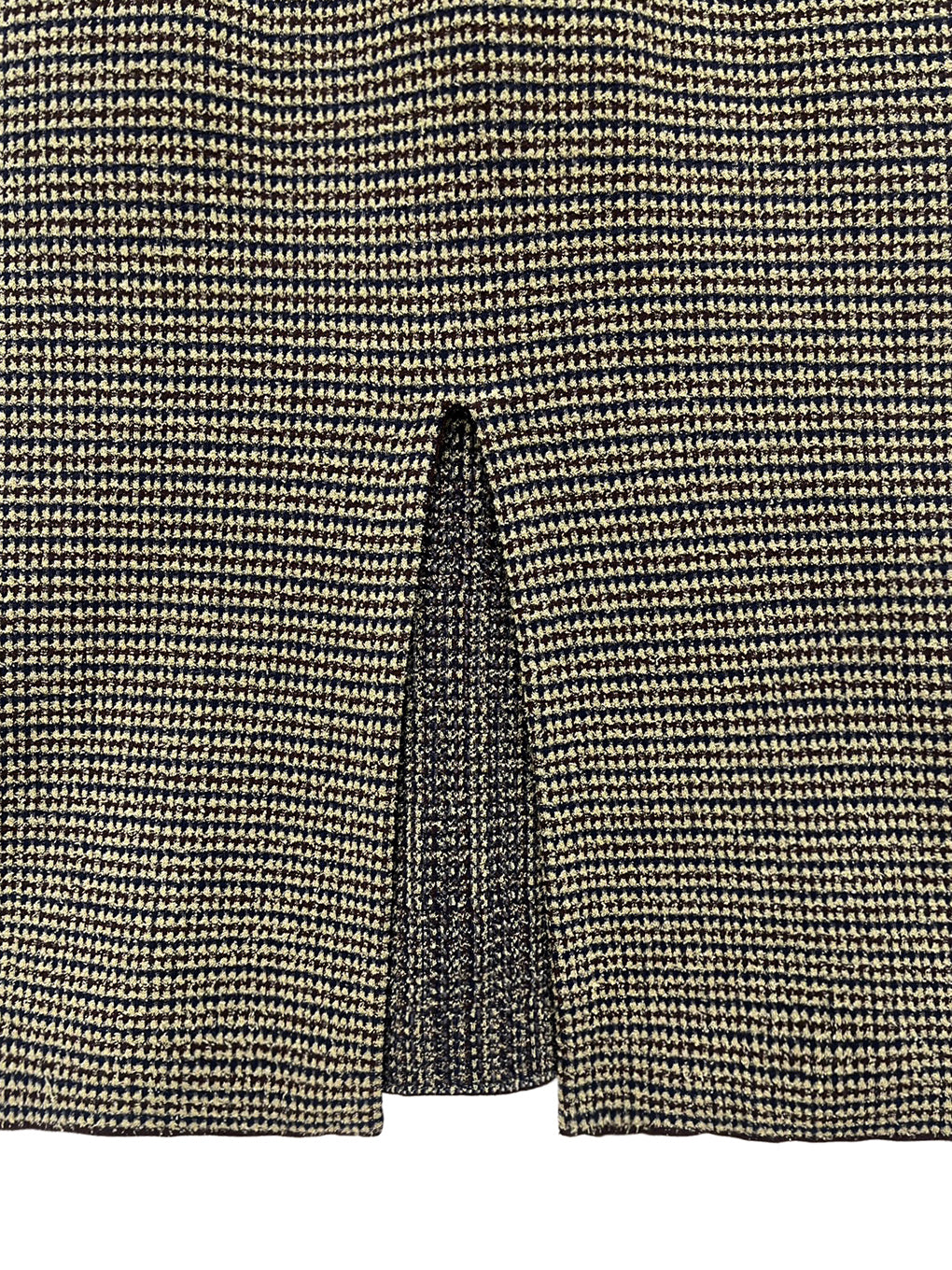 JERSEY LIKE CHECK KNIT DRESS