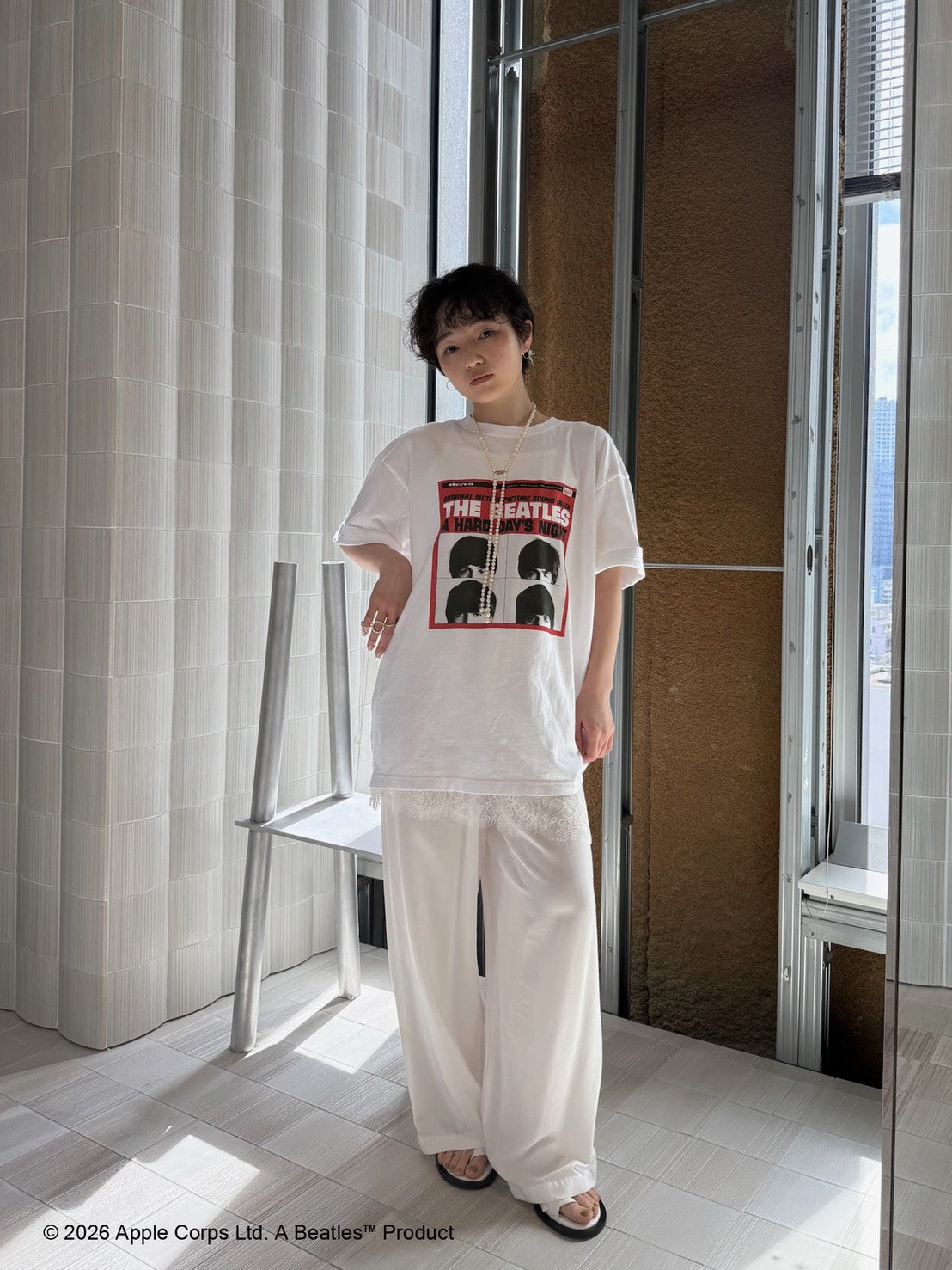 THE BEATLES × Ameri PRINT OVER TEE