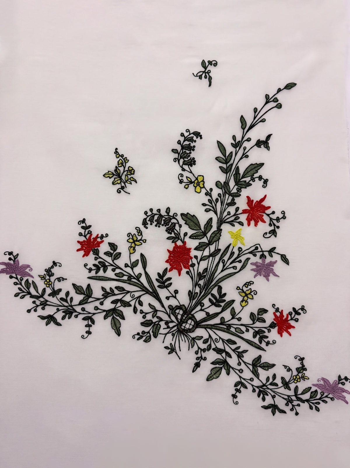 VINTAGE TABLECLOTH EMBROIDERY CAMI DRESS