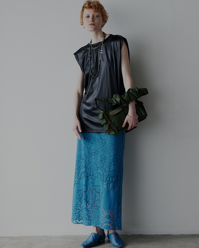 JACQUARD RUSSELL LACE SKIRT